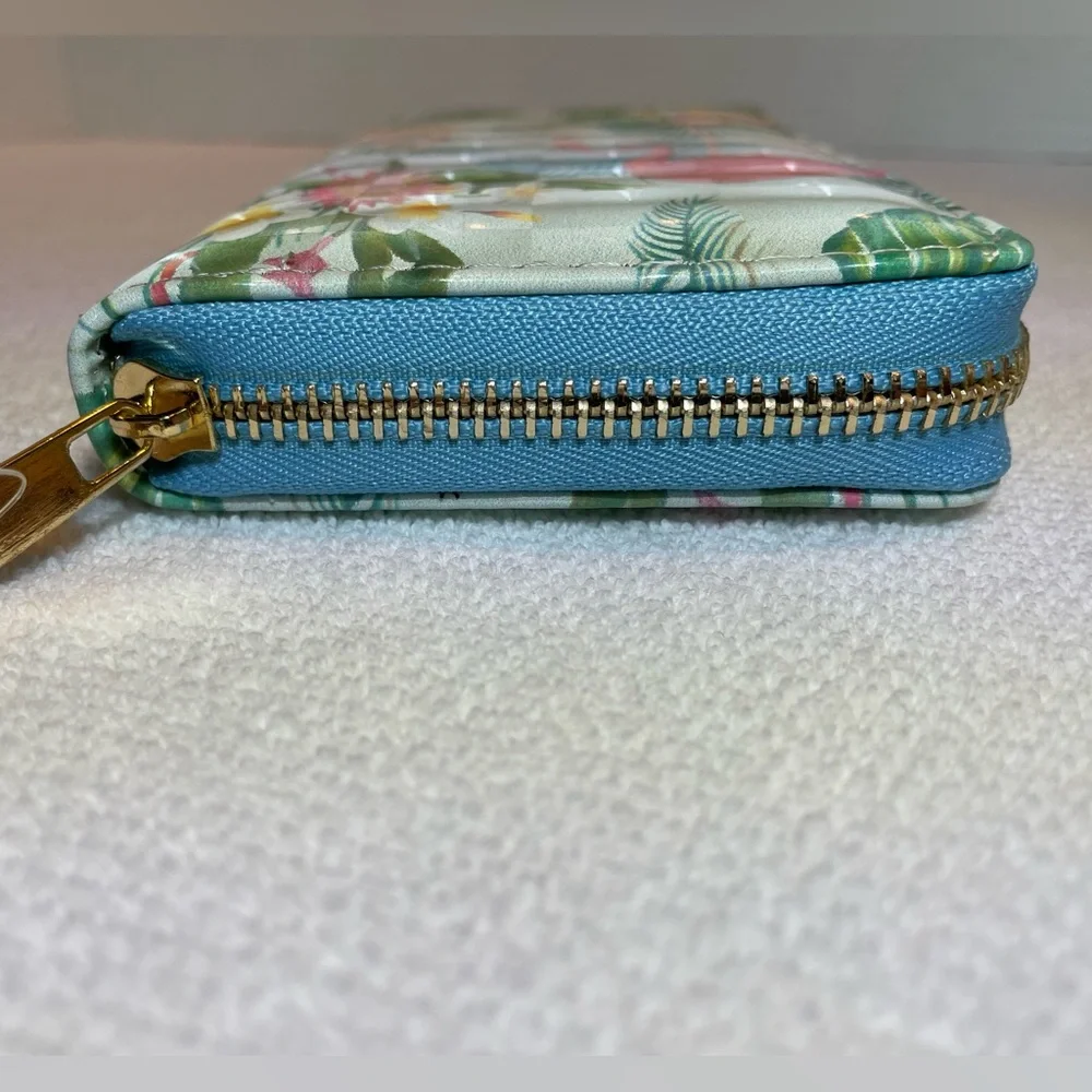 Alfa Bags Flamingo Print Wallet. Zipper Closure. NWT - Picture 6 of 13